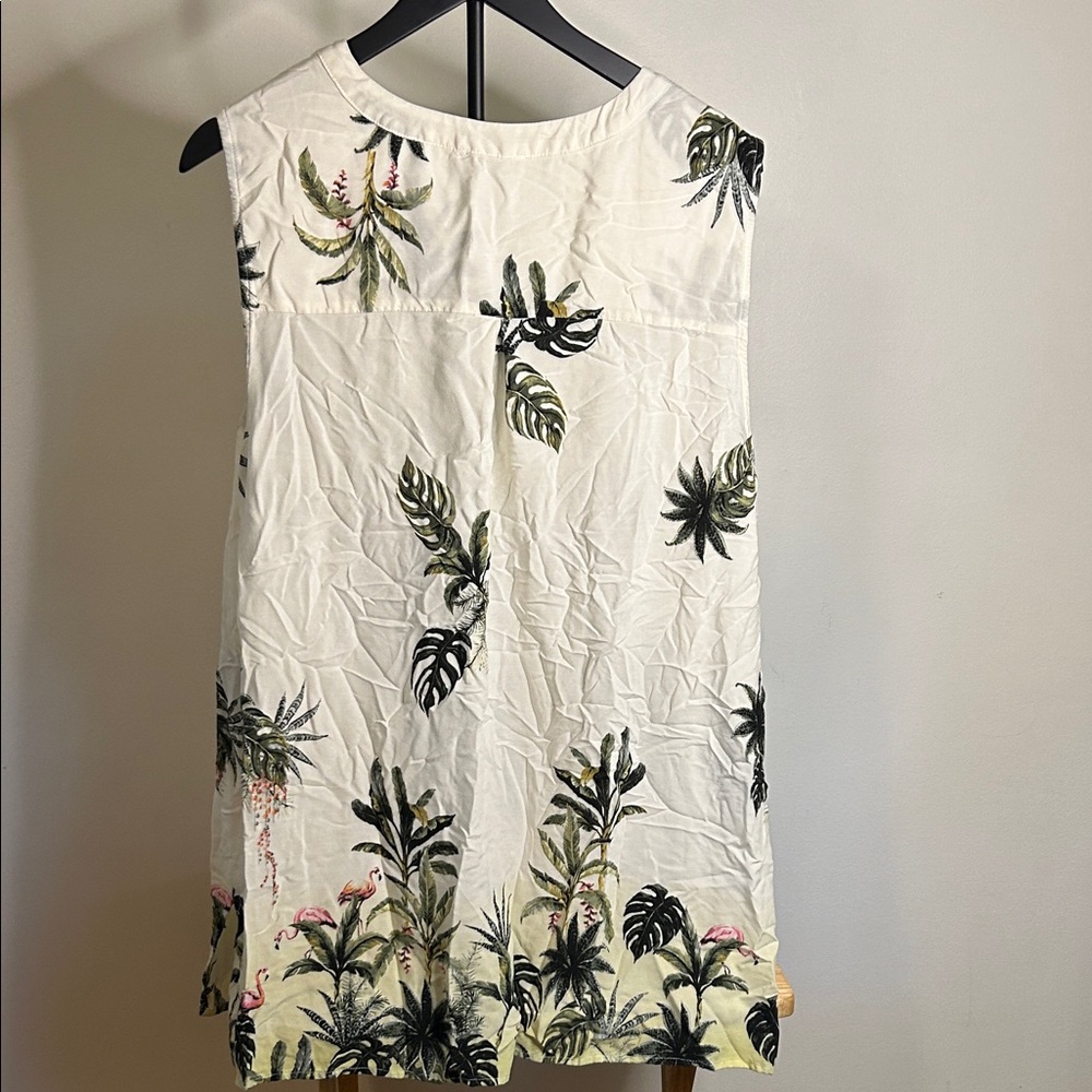 Cynthia Rowley Black and White Leaf Print Blouse - Picture 6 of 6